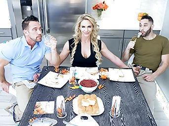 Army Man Meets Big-boobed Step-mother For Thanksgiving
